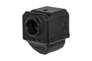 The Agency Arms 417 Gen 4 Glock compensator single port design is extremely compact without sacrificing effectiveness